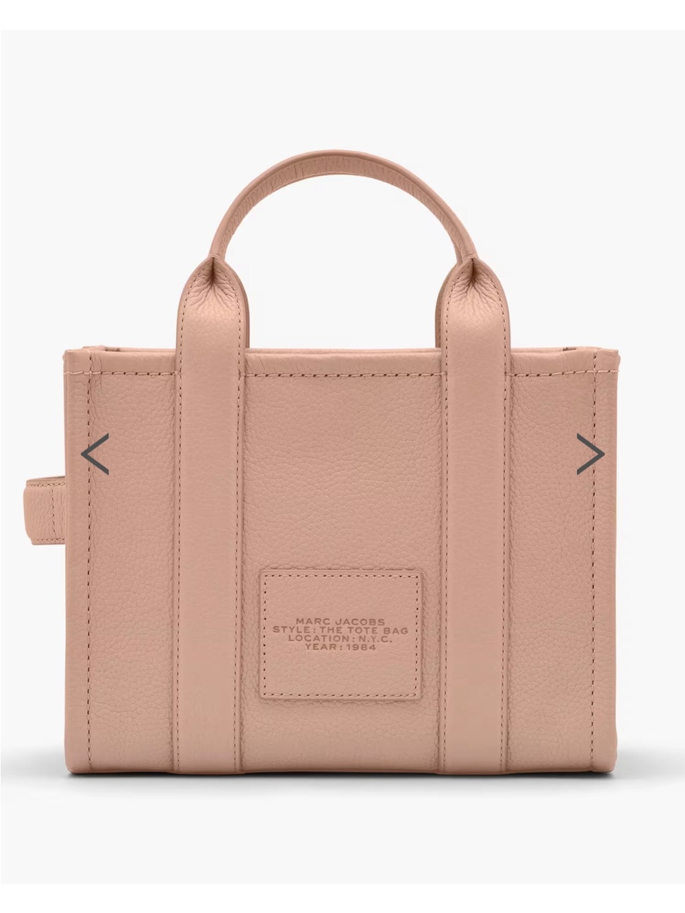 Marc Jacobs Dusty Pink Pebbled Leather The Tote Bag - Picture 8 of 15
